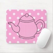 Polka Dot Teapot V4 Muismat (Met muis)