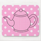 Polka Dot Teapot V4 Muismat (Voorkant)