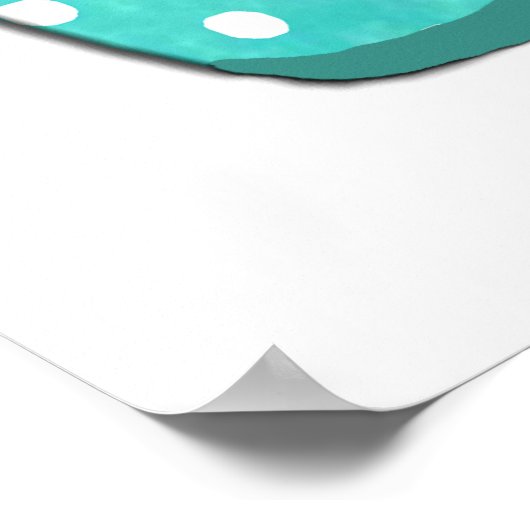 Polka Dot Teenslippers Poster (Hoek)