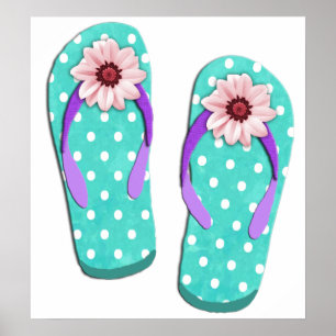 Polka Dot Teenslippers Poster