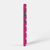 Polka Dot Telefoonhoes (Hot Pink & Grey) Samsung Galaxy Hoesje (Rechterkant)