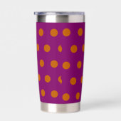 Polka Dot Thermal Tumbler (Deep Magenta & Sinaasap Geïsoleerde Drinkbeker (Rechts)