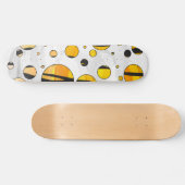 Polka Dot Tiger Black en Oranje print Persoonlijk Skateboard (Horizontaal)