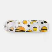 Polka Dot Tiger Black en Oranje print Persoonlijk Skateboard (Horizontaal)