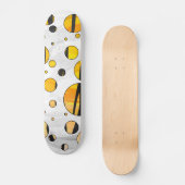 Polka Dot Tiger Black en Oranje print Persoonlijk Skateboard (Voorkant)