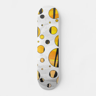 Polka Dot Tiger Black en Oranje print Persoonlijk Skateboard