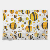 Polka Dot Tiger Black en Oranje print Theedoek (Horizontaal)