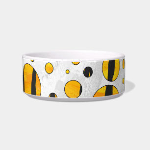 Polka Dot Tiger Black en Oranje print Voerbakje