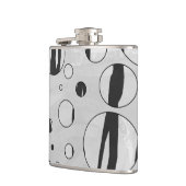 Polka Dot Tiger Black en White Print Heupfles (Links)