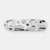 Polka Dot Tiger Black en White Print Persoonlijk Skateboard (Horizontaal)