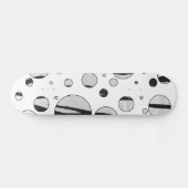 Polka Dot Tiger Black en White Print Persoonlijk Skateboard (Horizontaal)