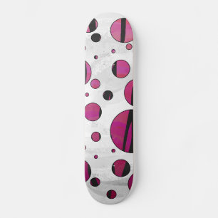Polka Dot Tiger Hot Pink en Black Print Persoonlijk Skateboard