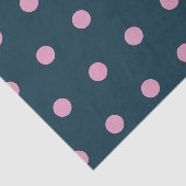 Polka Dot Tissue Paper (Midnight Blue & Soft Pink) Tissuepapier (Detail)