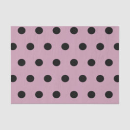 Polka Dot Tissue Paper (roze & zwart) Tissuepapier