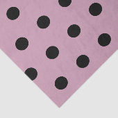 Polka Dot Tissue Paper (roze & zwart) Tissuepapier (Detail)