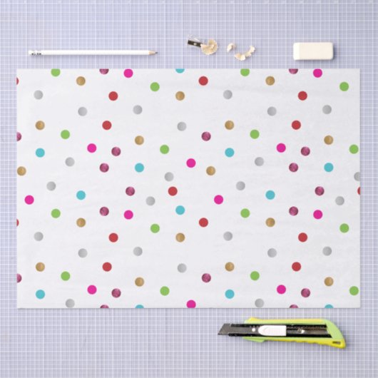 Polka Dot Tissue Paper Tissuepapier (Craft)