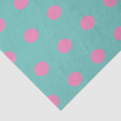 Polka Dot Tissue Papier (Aqua & Roze) (Detail)