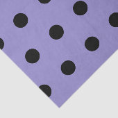 Polka Dot Tissue Papier (Lavendel & Zwart) (Detail)