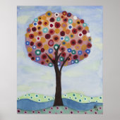 Polka Dot Tree door Heather Saulsbury Poster (Voorkant)