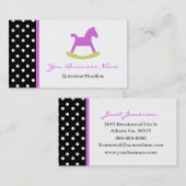 Polka Dot Trimmed Visitekaartje (Voorkant / Achterkant)
