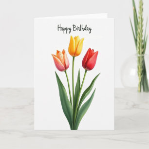 Polka Dot Tulp Trio Kaart