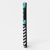 Polka Dot Turquoise & Chevron iPhone 5 Hoesje (Achterkant/links)
