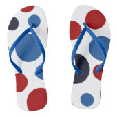 Polka-Dot USA Patriottische Teenslippers (Voetbed)