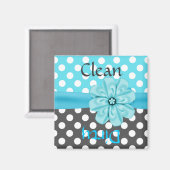  Polka Dot Vaatwasser Magneet (Voorkant / Achterkant)