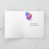 polka dot verjaardagsofferte kaart (Binnen)