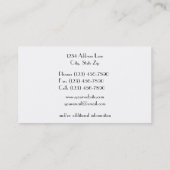 Polka Dot Visitekaartje (Achterkant)