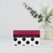 Polka Dot Visitekaartje (Staand voorkant)