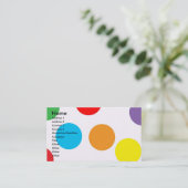 Polka Dot Visitekaartje (Staand voorkant)