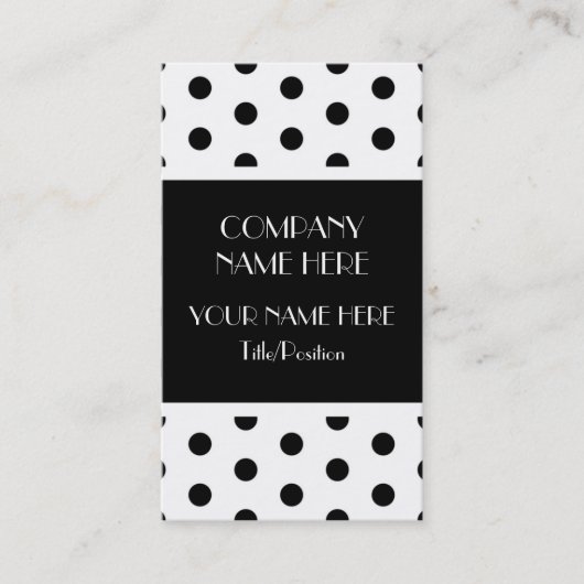 Polka Dot Visitekaartje (Voorkant)