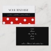 Polka Dot Visitekaartje (Voorkant / Achterkant)