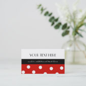Polka Dot Visitekaartje (Staand voorkant)