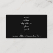 Polka Dot Visitekaartje (Achterkant)