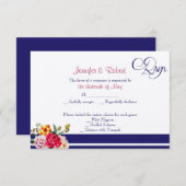 Polka Dot Vlinder Posh Huwelijksreactie Kaart (Voorkant / Achterkant)