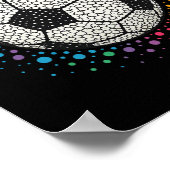 Polka Dot Voetbal Grappige Stippen Dag Voor Jongen Poster (Hoek)