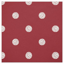 polka dot volleyballs on red or ANY background Stof