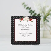 Polka Dot Vow Renewal Ceremony Kaart (Staand voorkant)