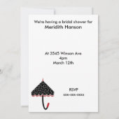 Polka Dot Vrijgezellenfeest Kaart (Achterkant)