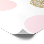 Polka Dot Vrijgezellenfeest Sign Poster (Hoek)