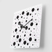 Polka Dot Wall Clock – Moderne Home Decor Vierkante Klok (Hoek)