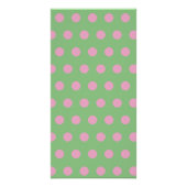 Polka Dot Wall Poster (Sage Green & Pastel Pink) (Voorkant)