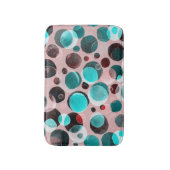 Polka dot waterverf, abstract patroon. badmat (Voorkant Verticaal)