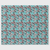 Polka dot waterverf, abstract patroon. cadeaupapier (Vlak)