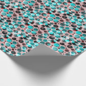 Polka dot waterverf, abstract patroon. cadeaupapier (Hoek)