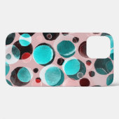 Polka dot waterverf, abstract patroon. Case-Mate iPhone case (Achterkant (horizontaal))