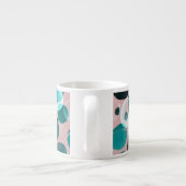 Polka dot waterverf, abstract patroon. espresso kop (Achterkant)