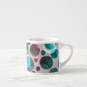 Polka dot waterverf, abstract patroon. espresso kop (Rechts)